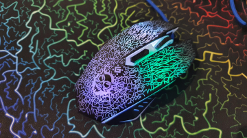 Myš + Podložka Gaming barevná